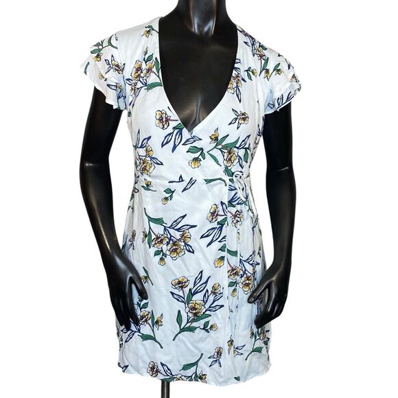 Harper Heritage NWT Mini Wrap Style Dress Womens Size XXS Floral Short Sleeve - Picture 1 of 8